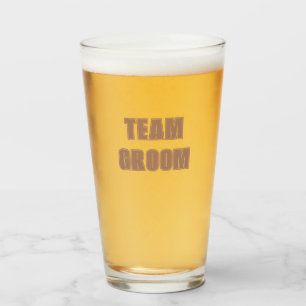 Mocha Team Bruidegom Verlovingsfeest Glas