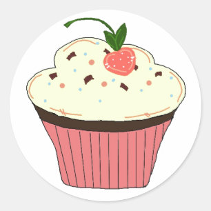 Mochacupcake Ronde Sticker