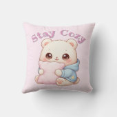 Mochi Cuddle Bear Cute Kawaii Style Pillow Hug Kussen (Achterkant)