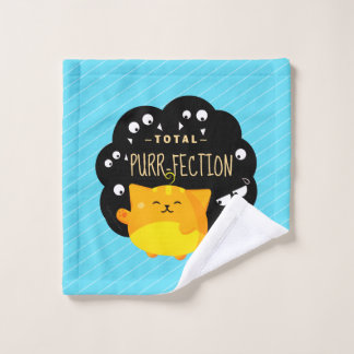 Mochi Halloween - Cute Oranje Cat Spint-fectie Washandje