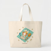 Mochi op een Picnic Kawaii Cute Puppy Design Tas (Voorkant)