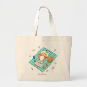 Mochi op een Picnic Kawaii Cute Puppy Design Tas