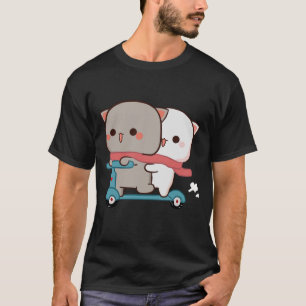 Mochi Peach Goma Cats die scooter maken T-shirt