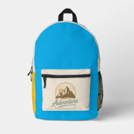 Mochila Adventure Azul  Bedrukte Rugzak