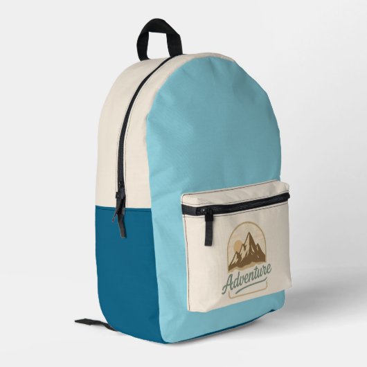 Mochila Aventurera Bedrukte Rugzak (Achterkant Hoek Links)