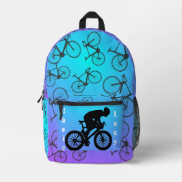 Mochila con estampado de bicicletas bedrukte rugzak