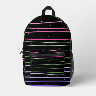 Mochila con estrellas con líneas onduladas bedrukte rugzak