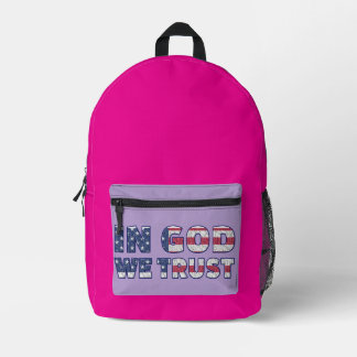 Mochila En Dios Confiamos Bedrukte Rugzak