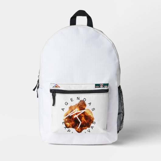 Mochila Flámea y Explosiva Bedrukte Rugzak (Voorkant)