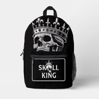 Mochila, negra, sencilla bedrukte rugzak