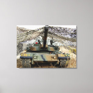 Mock-agressors uit de Republiek Korea Canvas Afdruk