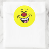 Mocking Face Ronde Sticker (Tas)
