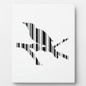 MOCKINGBIRD BAR CODE Vogel Barcode Patroon Ontwerp Fotoplaat (Voorkant)