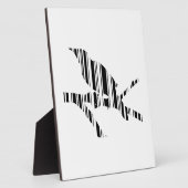 MOCKINGBIRD BAR CODE Vogel Barcode Patroon Ontwerp Fotoplaat (Zijkant)