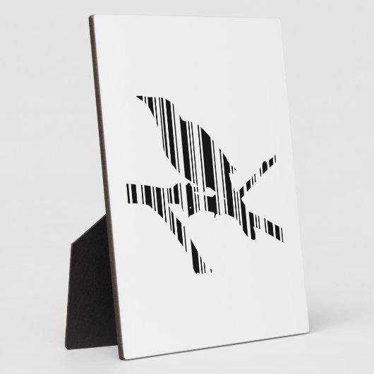MOCKINGBIRD BAR CODE Vogel Barcode Patroon Ontwerp Fotoplaat (Zijkant)