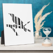 MOCKINGBIRD BAR CODE Vogel Barcode Patroon Ontwerp Fotoplaat (Zijkant)