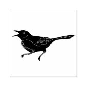 Mockingbird eenvoudige illustratie 	rubberstempel (Afrduk)