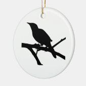 Mockingbird Silhouette Keramisch Ornament (Links)