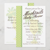 Mocktail Baby shower Invitation (N) Kaart (Voorkant / Achterkant)