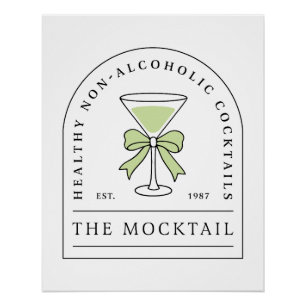 Mocktail niet-alcoholische drank alcoholvrije cock perfect poster