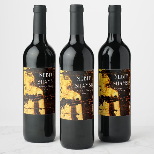 Mockup Ancient Egypt Custom Gold Wine Labs Wijn Etiket (Flessen)