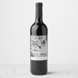 Mockup Cat's Meow Custom Wine Labels Wijn Etiket