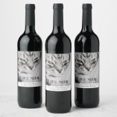 Mockup Chat's Meow Custom Wine Étiquettes (Bouteilles)