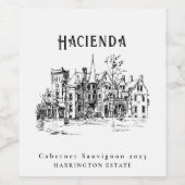 Mockup Estate Custom Wine Étiquettes (Étiquettes simples)