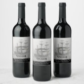 Mockup Pirate Ship Custom Wine Labels Wijn Etiket (Flessen)