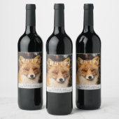 Mockup Red Fox Custom Vins Étiquettes (Bouteilles)