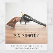 Mockup Six Shooter Custom Vine Étiquettes (Étiquettes simples)