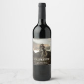 Mockup Yellowstone Western Custom Wine Étiquettes (Devant)