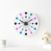 Mod 1960s Rétro Horloge murale (Maison)