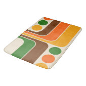 Mod 1970s Retro Style Geometrisch ontwerp Badmat (Gekanteld)