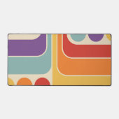 Mod 1970s Retro Style Geometrisch ontwerp Bureaumat (Voorkant)