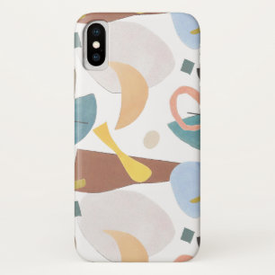 Mod 60's Abstracte multi-Color Print iPhone draagt iPhone X Hoesje