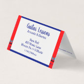 Mod Abstract Collage Guitar Lessons/Muziek Visitekaartjes (Achterkant)