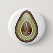 mod avocado ronde button 5,7 cm (Voorkant)