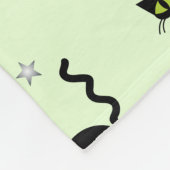 Mod Black Cats Fleece Deken (Hoek)