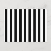 Mod Black en White Stripes Pattern Briefkaart (Voorkant)