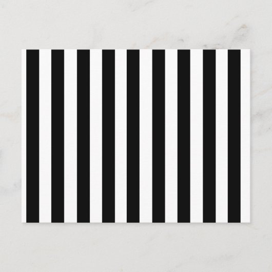 Mod Black en White Stripes Pattern Briefkaart (Voorkant)