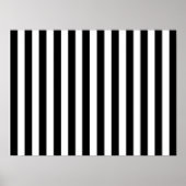 Mod Black en White Stripes Pattern Poster (Voorkant)