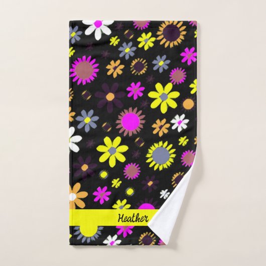 Mod Black Floral (Serviette à main)