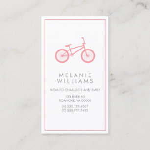 Mod Blush Roze fiets Contactkaartje