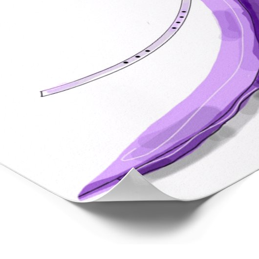 "Mod Bride" Bruiloft Feestelijke Ontvangst Poster (Hoek)