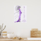 "Mod Bride" Bruiloft Feestelijke Ontvangst Poster (Keuken)