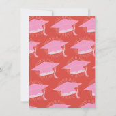 Mod Bright Bold Graduation Party Pet Kaart (Achterkant)
