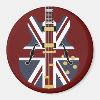 Mod Brit Pop Art gitaarkoelkast Magneet