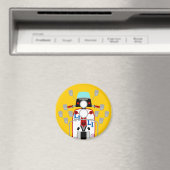 Mod Brit pop art Scooter Magneet (Insitu (Vaatwasser))