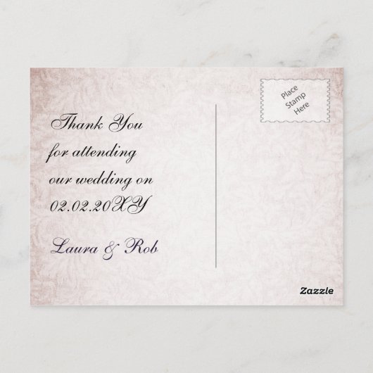 mod brun violet Merci Cartes (Dos)